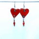 Boucles d'oreilles coeurs longs