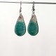 Boucles d'oreilles gouttes bleues turquoises