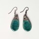 Boucles d'oreilles gouttes bleues turquoises