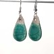 Boucles d'oreilles gouttes bleues turquoises