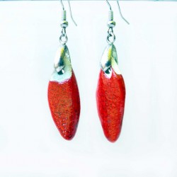 Boucles d'oreilles gouttes de feu