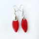 Boucles d'oreilles gouttes de feu