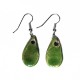 Boucles d'oreilles gouttes nature verte