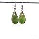 Boucles d'oreilles gouttes nature verte