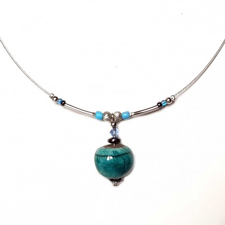 Collier légèreté élégante turquoise