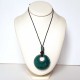 Collier rond chic bleu et noir