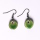 Boucles d'oreilles rondes vert gazon