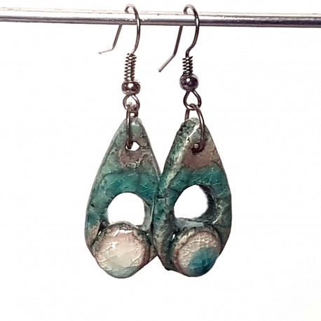 Boucles d'oreilles gouttes légères turquoises