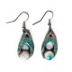 Boucles d'oreilles gouttes légères turquoises