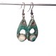 Boucles d'oreilles gouttes légères turquoises