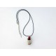 Collier nature raku blanc  et rouge