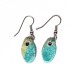 Boucles d'oreilles petites légèreté turquoise