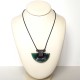 Collier artisanal brillant en raku