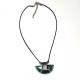 Collier artisanal brillant en raku