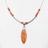 Collier délicatesse orange