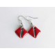 Petites boucles d'amour rouges et noires