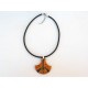 Collier gai et tendance orange et noir 