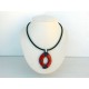 Collier chic et  eclatant rouge et noir 