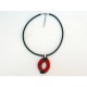 Collier chic et  eclatant rouge et noir 