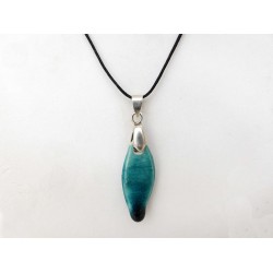 Collier goutte turquoise réglable 