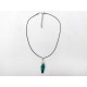 Collier goutte turquoise réglable 