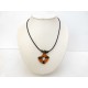 Collier gai et tendance orange et noir