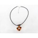 Collier gai et tendance orange et noir