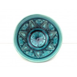 Coupelle céramique turquoise esprit médiéval 