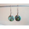 Petites boucles perles vertes