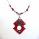 Collier de feu rouge éclatant