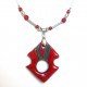 Collier de feu rouge éclatant